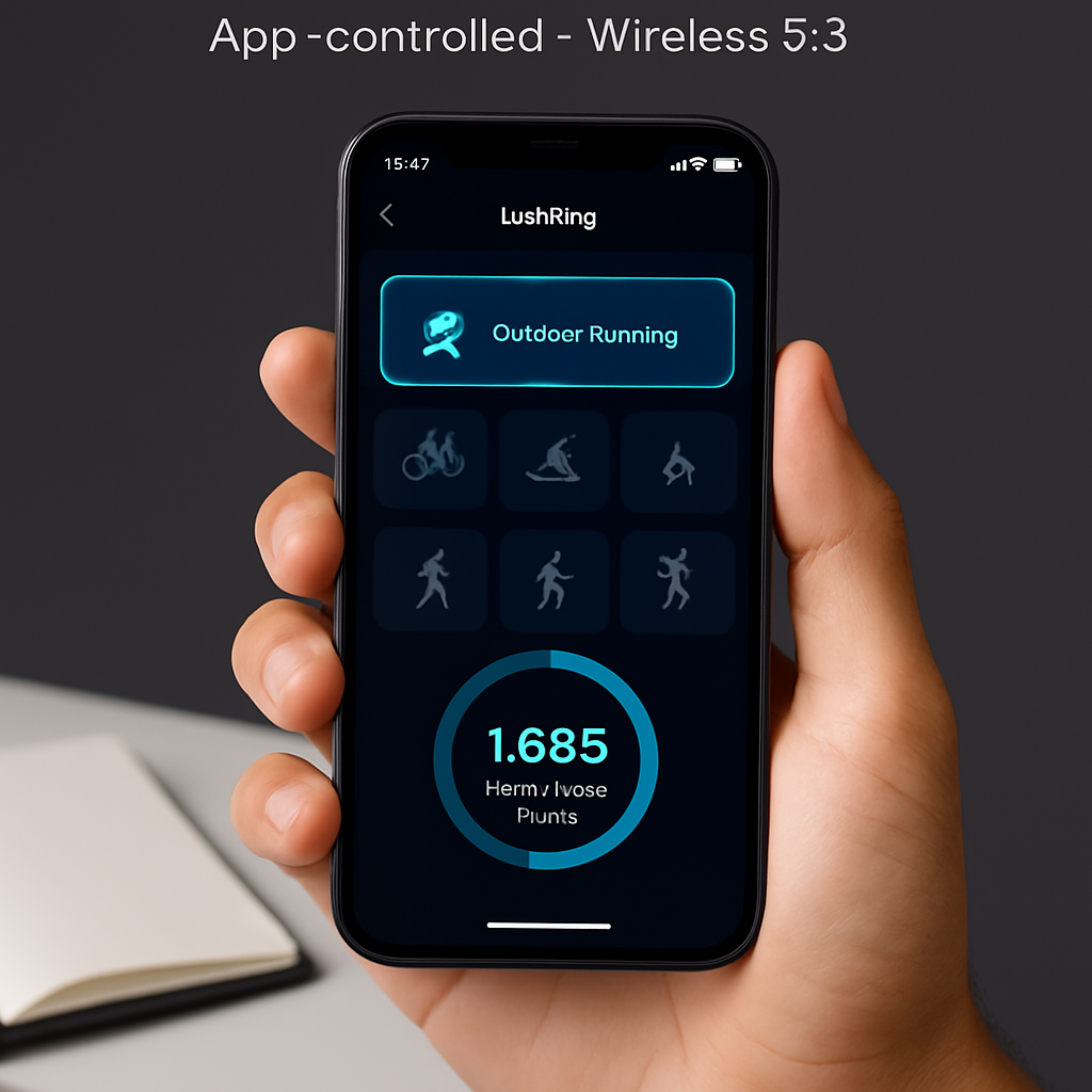 Smart Ring Health Tracker Fitness/Sleep/Stress/HRV Tracker with Charging Case Magnetic Charging Cable for Women & Men Compatible with iOS & Android 7-